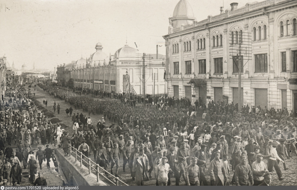 Вступление Чехословацкого легиона в Омск 1918г.